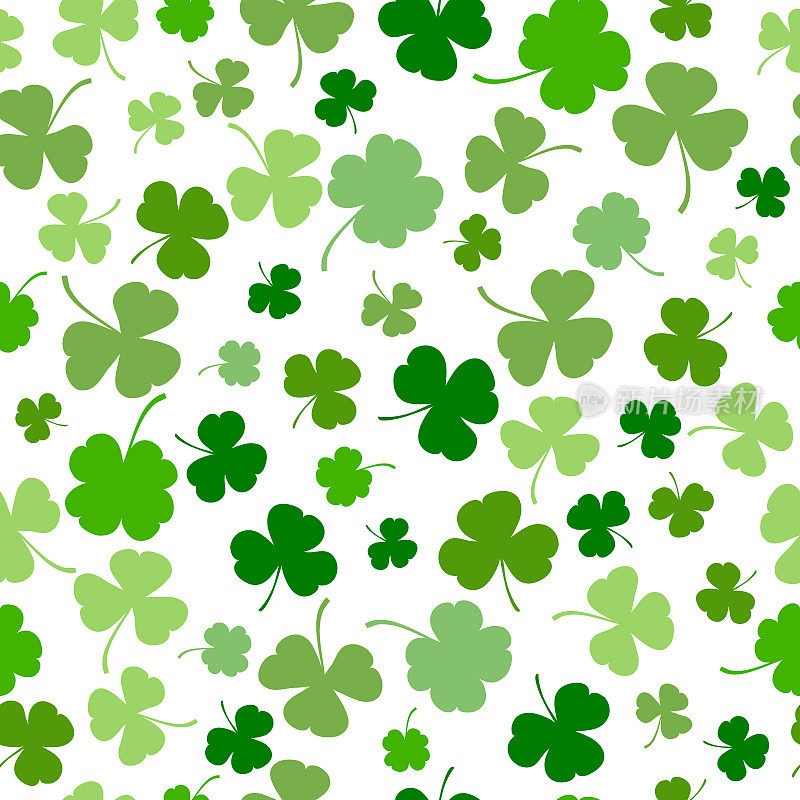 St. Patrick s day vector seamless background